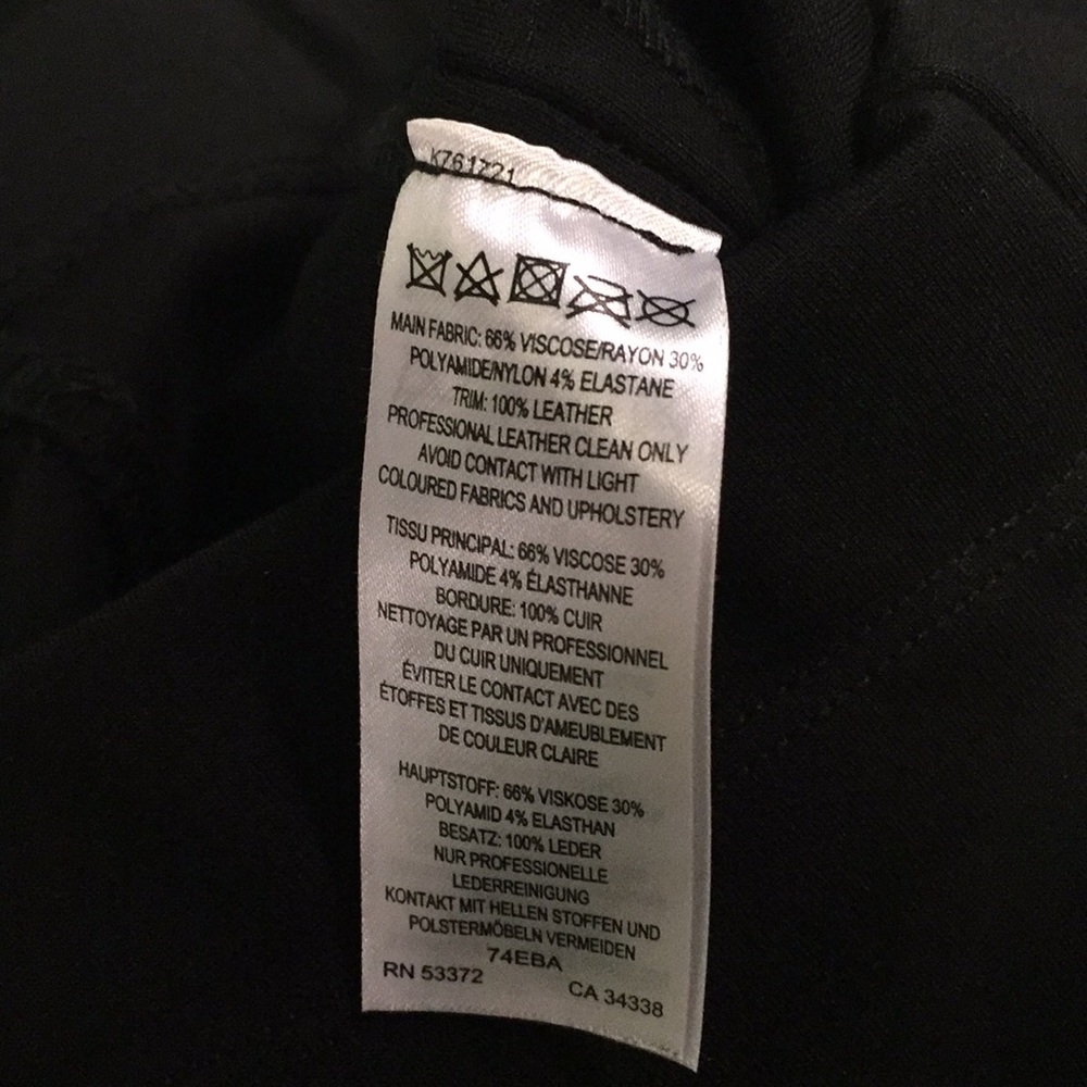 French Connection Half Leather Front Leggings - image 4